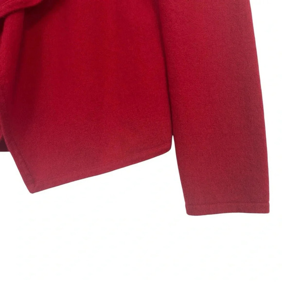 JONES NEW YORK 100% Cashmere Two in One Open Shawl Collar Sweater M - Picture 4 of 14